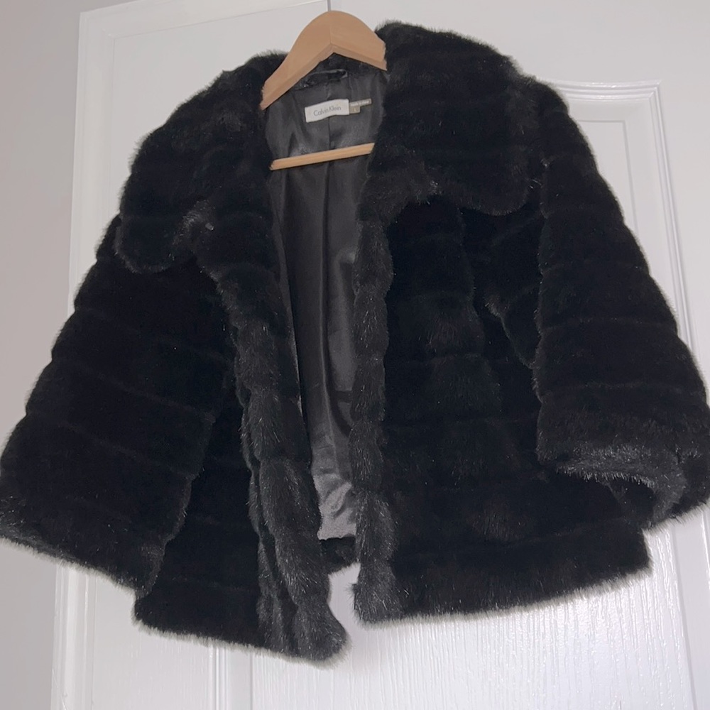 Calvin Klein Faux Fur Jacket